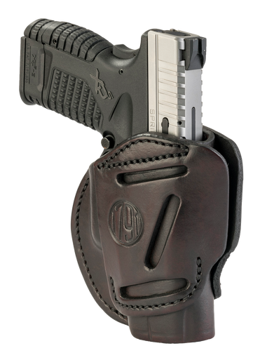 1791 Gunleather 3WH4SBRA 3-WayIWB/OWB Size 04 Signature Brown Leather Belt Loop Fits Springfield XD Fits Walther PPS Fits Springfield XDS Fits Taurus G2C Ambidextrous Hand