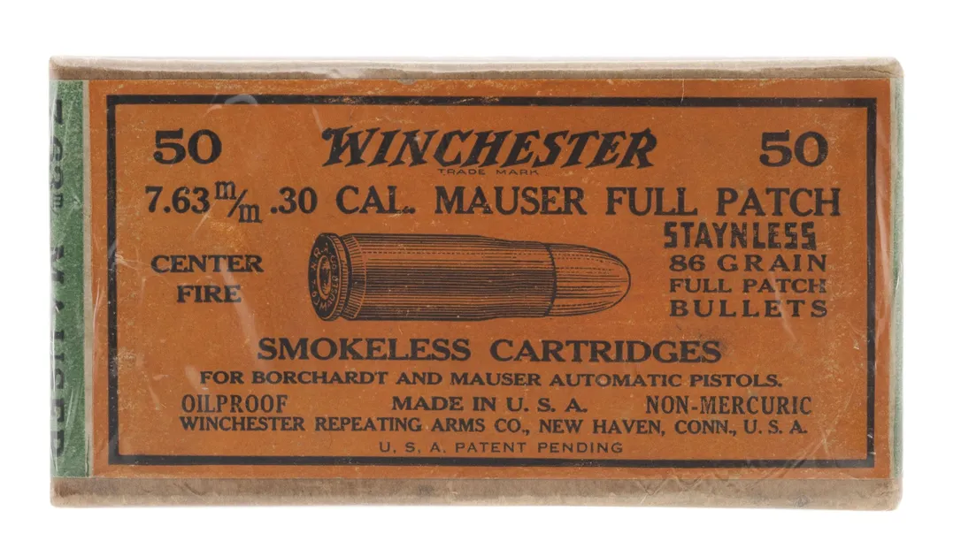 7.63mm .30cal. Mauser Full Patch (AM728)