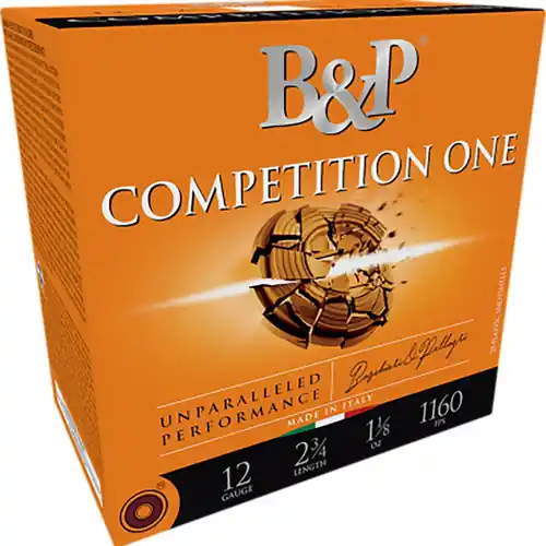 B&p Ammunition 12B78CP9 Competition One 12Gauge 2.75″ 7/8oz 9Shot 25 Per Box/10 Case UPC 878122001867