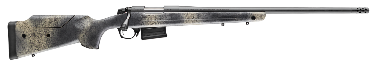 Bergara Rifles B-14 Terrain Wilderness 7mm Remington, 24″ Matte Blued Rec/Barrel Woodland Camo Molded, Mini-Chassis Stock, 5rd