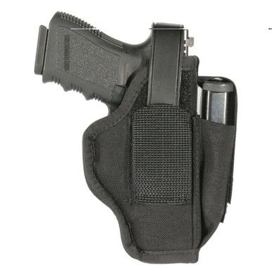 BLACKHAWK Ambidextrous Multi-Use Holster with Magazine Pouch | Size 05 | Fits 3.75" | 4.5" Barrel Large Autos | Black | 40AM05BK