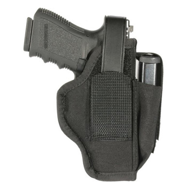 BLACKHAWK Ambidextrous Multi-Use Holster with Magazine Pouch | Size 06 | Fits 3.25" | 3.75" Barrel Medium and Large Autos | Black | 40AM06BK