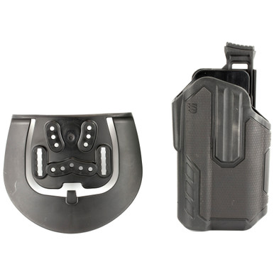 BLACKHAWK Omnivore L2 Multi-Fit Holster | Fits More Than 150 Styles of Semi-Automatic Handguns with Surefire X300 | Thumb Activated Active Retention Mechanism | Level 2 Retention | Left Hand | Black | 419001BBL