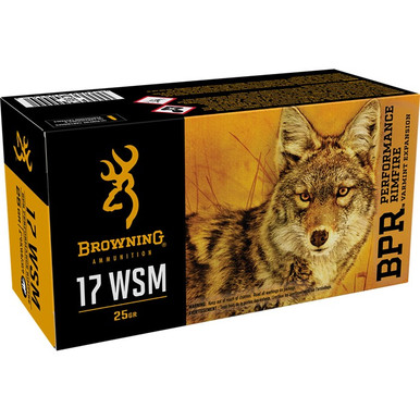 Browning BPR 17 Winchester Super Magnum Full Metal Jacket 25 Grain 50 Rounds