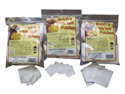 Butchs 02904 Triple Twill Patches7mm - 35 Cal Rifle 750 Per Bag