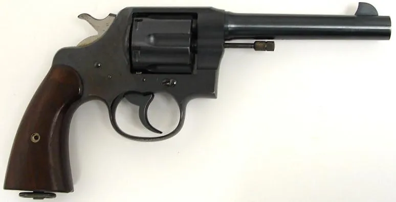 Colt 1917 .45 ACP caliber revolver. Excellent condition with 98% blue, excellent grips and excellent bore. Beautiful U.S. Army i (c5250)