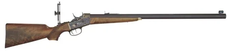 Davide Pedersoli 010S822457 Rolling Block Creedmoor #2 Full Size 45-70 Gov 1rd, 30″ Blued Round Steel Barrel, Blued Steel Receiver, Walnut Fixed Stock, Double Set Trigger, Right Hand