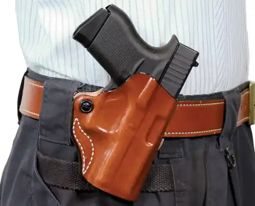 DeSantis Gunhide 019TA9YZ0 Mini Scabbard OWB Tan Sig Sauer P365 w/Red Dot Right Hand UPC 792695378440