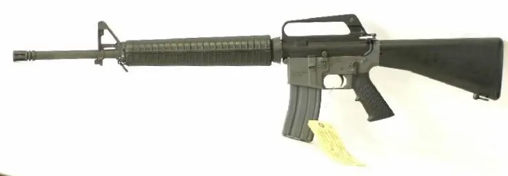 Essential Arms J-15 223 Remington caliber rifle. This is one of the weapons loaned by B&B Sales to the Los Angeles Police Depart (r1401)