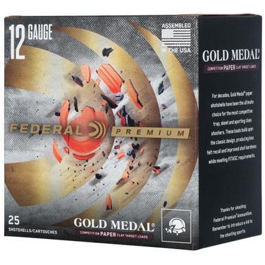 Federal GMT12178 Premium Paper Wad 12Gauge 2.75" 1oz 8Shot 25 Rounds