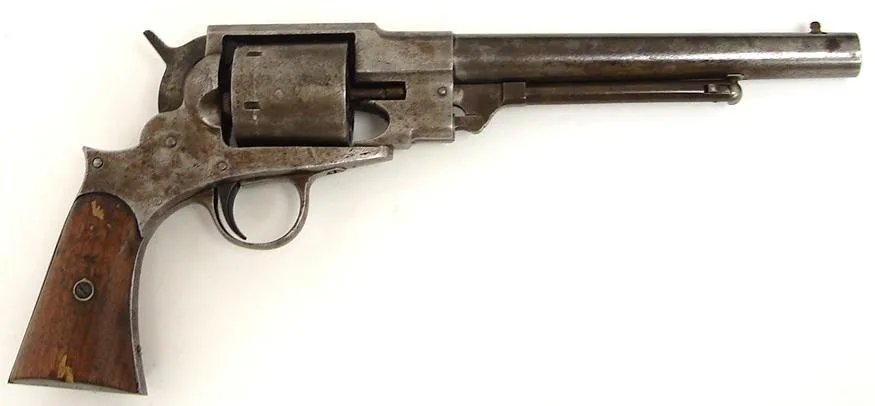 Freeman Civil War revolver. Seldom encountered as only 2,000 of these guns were made. This is an early gun being serial number 1 (ah2293)