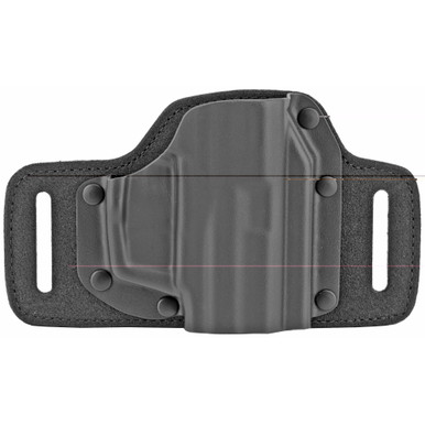 Galco Gunleather Tacslide Belt Holster | Fits HK HK45 | HK45C | P30 | USP 45 | USP 9/40 | USP Compact 45 | USP Compact 9/40 | VP9/40 | VP9SK | Right Hand | Black Leather/Kydex | TS428B
