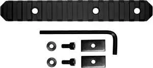 Grovtec US Inc GTSW191 Picatinny Rail Stock AR 15 Slot Black Hardcoat Anodized