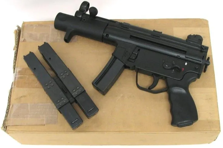 Heckler & Koch SP89 9mm caliber pistol. Rare original Pre-Ban model with box and mags. (pr4974)