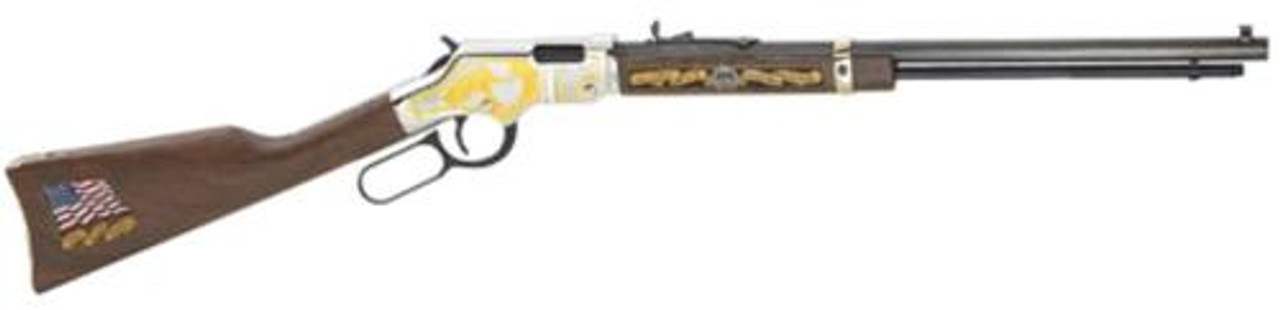 Henry Golden Boy Military Service Tribute, 22LR, 20rd, 16rd, American Walnut Stock