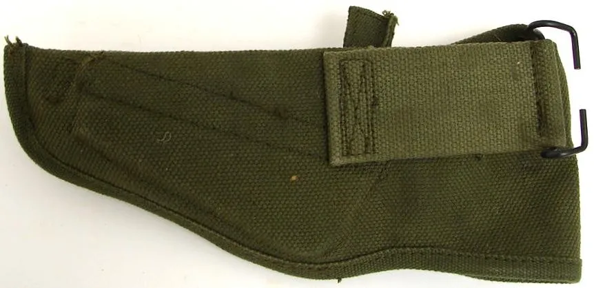 Inglis Hi-Power Mark I 9mm Para caliber pistol. Canadian military issue. Original black matte finish with military canvas holste (pr10454)