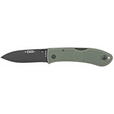 KA-BAR Knives Dozier | Hunter | Folding Knife | 3" Blade Length | 7.25" Overall Length | Plain Edge | AUS 8A Steel | Satin Finish | Pink Zytel Handle | Dual Thumb Stud/Pocket Clip | National Breast Cancer Foundation | 4062PK