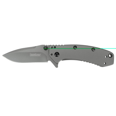 Kershaw Cryo | 2.75" Assisted Folding Knife | Clip Point | Plain Edge 8CR13MOV/Titanium | Carbon Nitride Coating | Black 8CR13MOV/Titanium Carbon Nitride Coating Plain Box | 1555TI