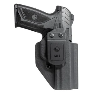 Mission First Tactical HRUSEC9AIWBABL Appendix Holster IWB/OWB Black Polymer Belt Clip Fits Ruger Security-9 Ambidextrous