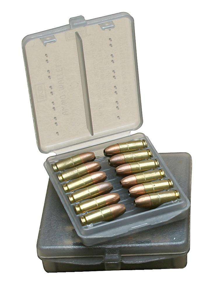 MTM W183841 Handgun Ammo WalletPistol 357 Mag 18 Rounds Clear Smoke Polymer