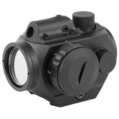 NcSTAR Micro Green Dot with Integrated Red Laser | 25mm Objective Lens | Black | 3MOA Green Dot | VDGRLB