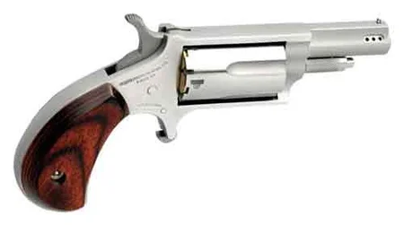 North American Arms 22MP Mini-Revolver 22 WMR 5 Shot 1.63″ Stainless Steel Ported Barrel, Stainless Steel Frame & Cylinder, Rosewood Birdshead Grip, Exposed Hammer