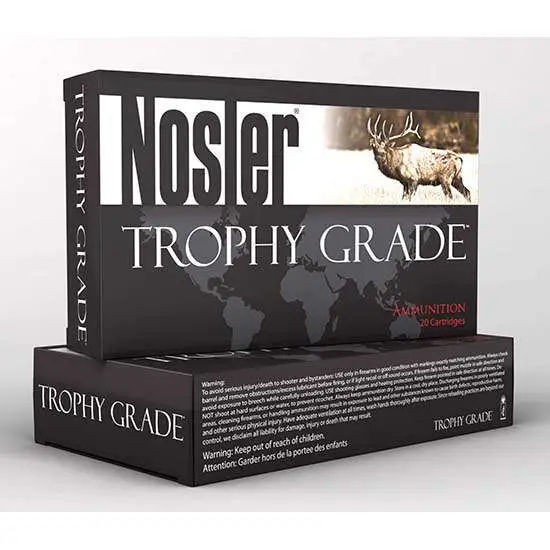 Nosler Trophy Grade Long Range Brass 6.5 Creedmoor 129 Grain AccuBond LR 20 Round Box - 60091