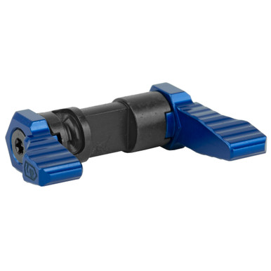 Phase 5 Weapon Systems Ambidextrous 90-Degree Safety Selector | Blue Anodized Finish | Levers are Machined from 6061-T6 Billet Aluminum | Central Core is Machined from Carbon Steel | SAFE90-BLUE