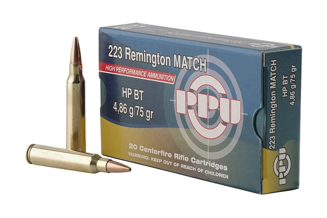 PRVI PARTIZAN .223 REMINGTON MATCH HPBT 75 GR S Rifle Ammo – 20 Rounds – PPM2232