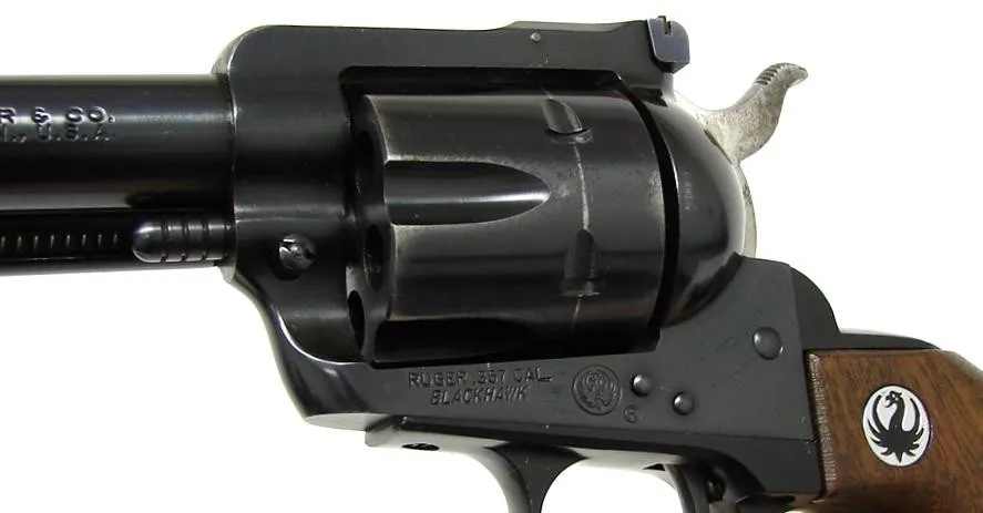 Ruger Blackhawk .357 Magnum caliber revolver. Early 3-screw old model in very good condition. (pr6603)