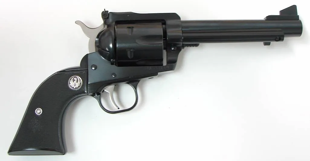 Ruger New Model Blackhawk .45LC/ACP caliber revolver. 5 1/2 model with all black finish. New. (pr15835)