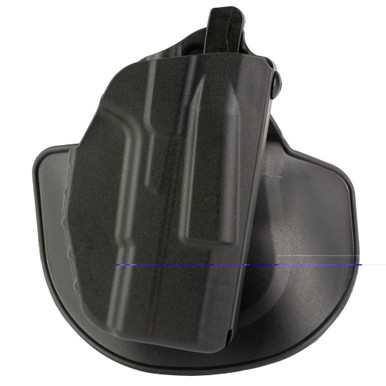 Safariland 7378 7TS | ALS | Automatic Locking System | Outside the Waistband Paddle/Belt Loop Holster Combo | For Glock 48 | Plain Finish | Black | Right Hand | 7378V2-896-411