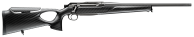 Sauer 80117118 505 Synchro XTC Full Size 308 Win 3+1 22" Matte Blued Threaded Barrel, Matte Blued Saddle Mount Steel Receiver, Black Thumbhole w/Adj Comb Carbon Fiber Stock