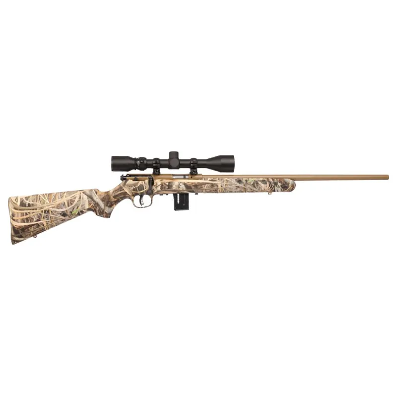 SAVAGE 93 XP CAMO 22WMR 21″, W/3-9X40 COYOTE/EVO BRUSH CAMO