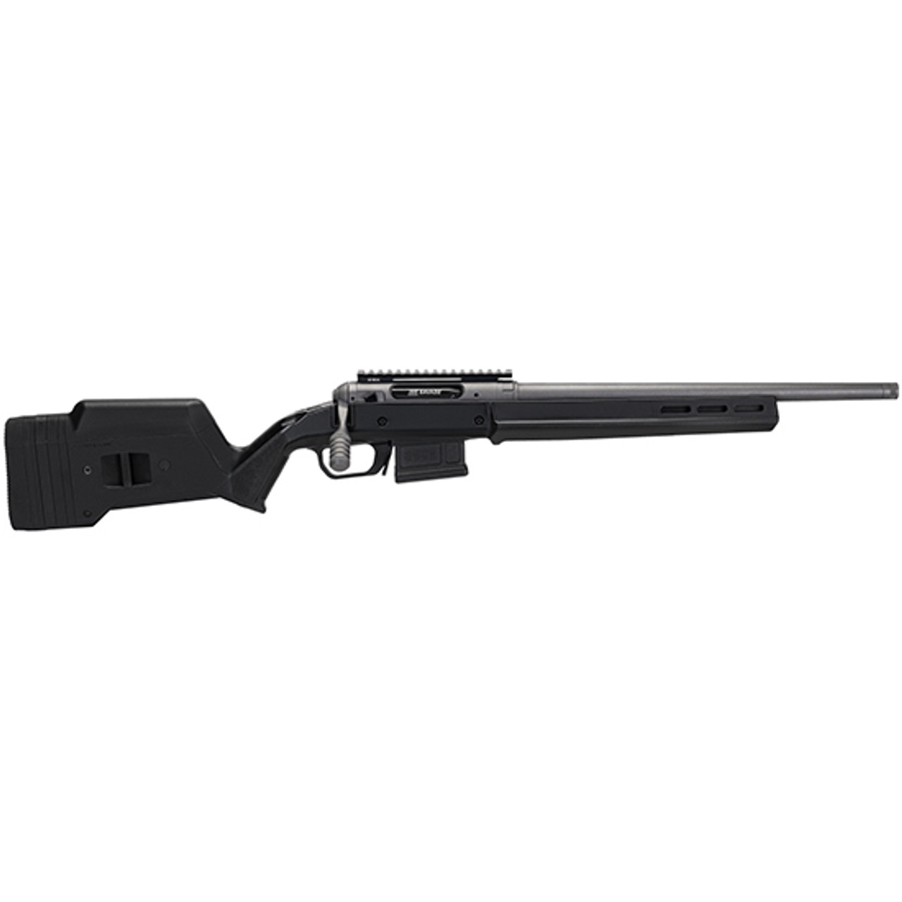 Savage Arms 110 Magpul Hunter 308 Win, 18″ Barrel, Tungsten Gray Cerakote Metal Finish & Black Adjustable Magpul Hunter Stock, 5rd