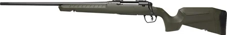 Savage Arms 32073 Axis 2 243 Win 4+1 22″ Matte Black Sporter Barrel, Matte Black Drilled & Tapped Steel Receiver, Fixed Green Synthetic Stock, Left Hand