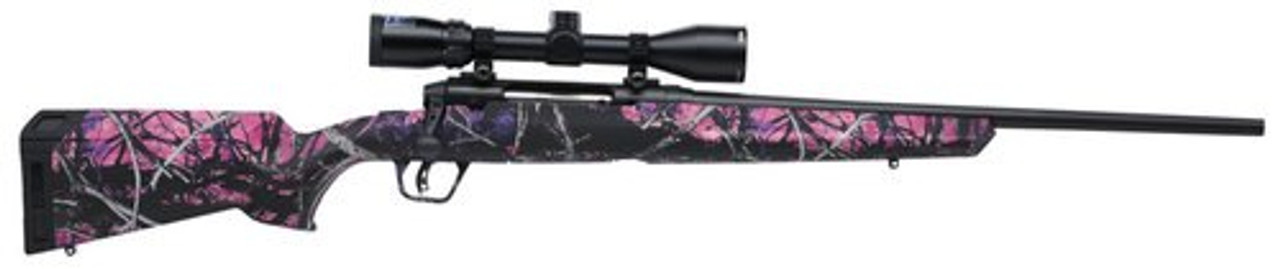 Savage Axis II XP Compact 243 Winchester, With 3X9X40 Scope, 20″ Barrel,, , Synthetic, MuddyGirl,4 rd
