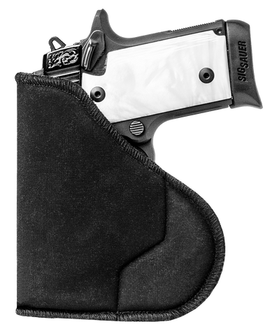 Sentry 35WB03BK HexGripIWB Black Nylon Pocket Fits Med Frame Auto .32/380 Fits 3-4" Barrel Ambidextrous