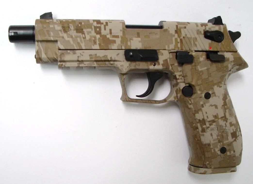 Sig Sauer Mosquito .22 LR caliber pistol. Chambered in .22 LR, desert digital finish. Includes magazine safety, box and paper wi (PR22283)