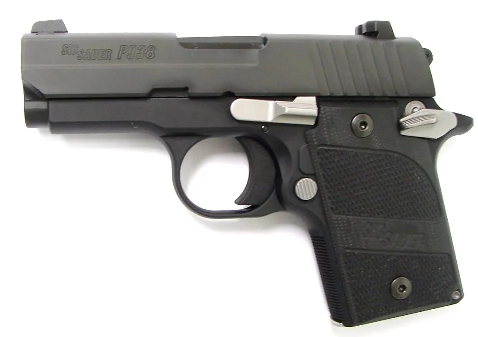 Sig Sauer P938 9 MM caliber pistol. Sig P938 Nightmare model with night sights, Ambi safety, box and one magazine. New. (PR21637)