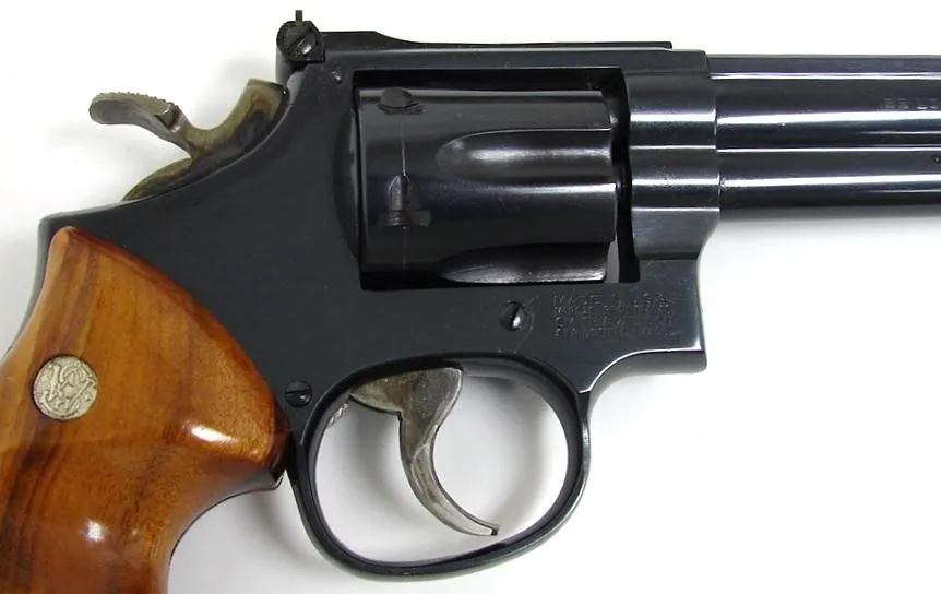 Smith & Wesson 17-6 .22 LR caliber revolver. Late model with heavy barrel. Excellent condition with box. (pr6019)
