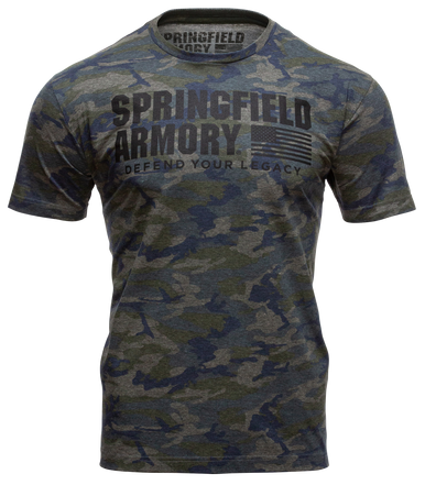 Springfield Armory Vintage Camo, Spg Gep7128sMens Vintage Camo TshirtSm