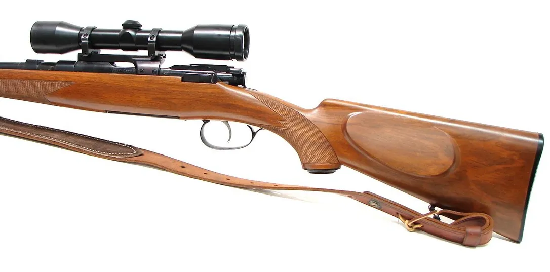 Steyr-Mannlicher 1952 .257 Roberts caliber rifle. 1950s vintage Mannlicher Schoenauer rifle with Zeiss 6X scope An exceptional M (R12918)