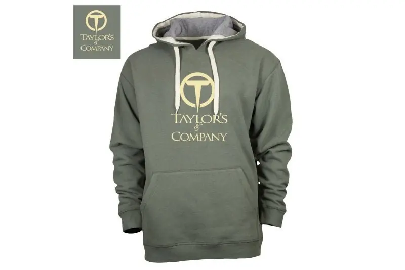 Taylor‘s Hoodie Peerless Deluxe Military Green & Dark Grey Large – Clearance