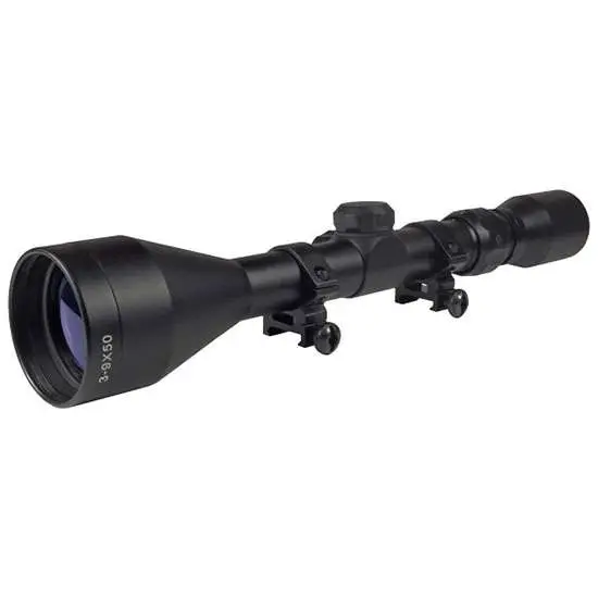 Truglo TG85395XB Buckline3-9x 50mm Objective 41.47-12.67 ft @ 100 yds FOV 1" Tube Black Matte Finish BDC