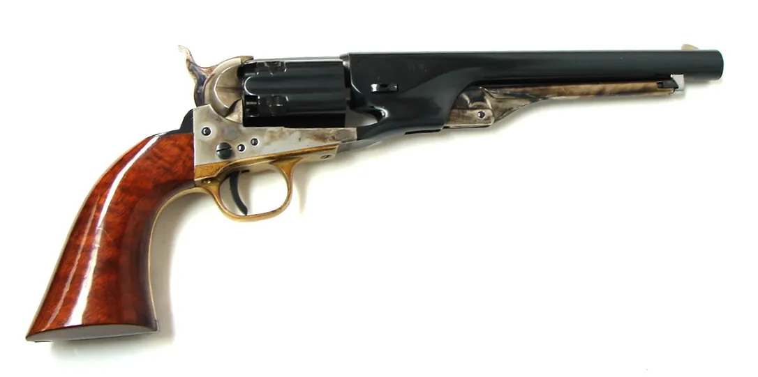 Uberti Fluted Army .44 caliber revolver. Beautiful wood grips. (PR18295)