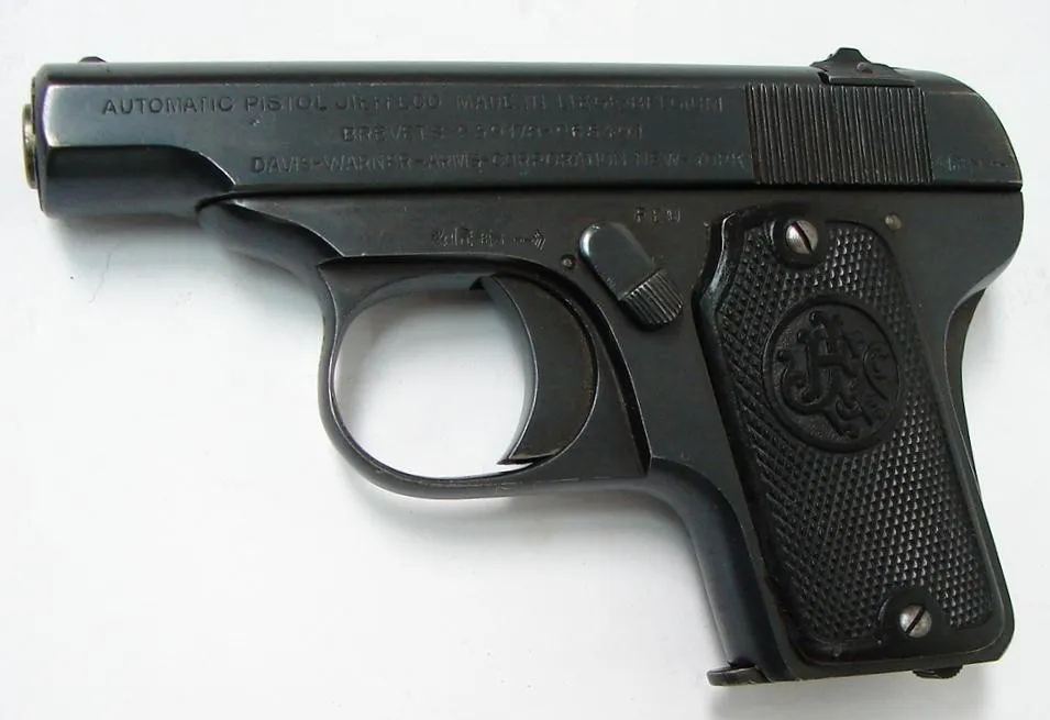 ufacturing Jieffeco 6.35MM caliber pistol. Produced in Belgium for sales in the United States during the early 1920s. (PR23617)