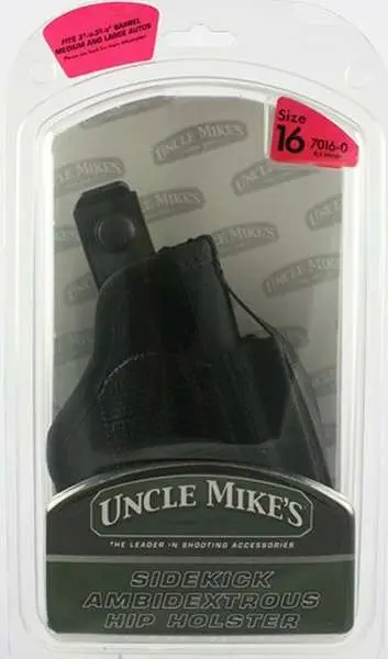 Uncle Mikes 70160 Sidekick with Mag Pouch Belt 3.25-3.75" Med/Lg Auto Laminate Black
