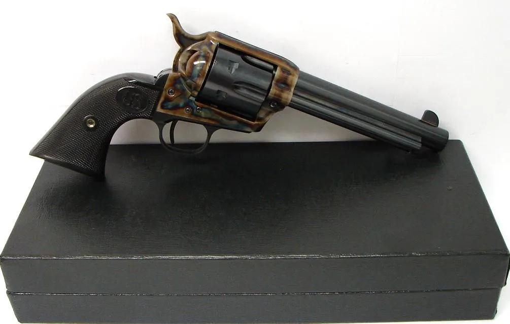 US Firearms Single Action .45 LC caliber revolver. Premium grade gun with 5 1/2″ barrel, scarce and desirable. Excellent conditi (PR22987)