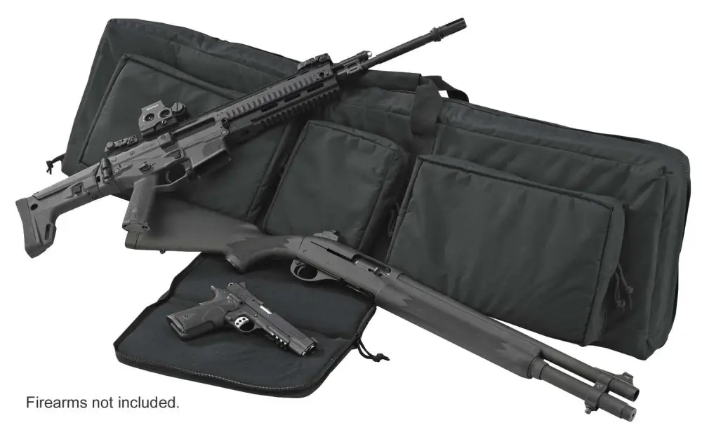 US PeaceKeeper P30049 3-Gun Case Black 600D Polyester Handgun,Rifle,Shotgun 48" L x 12.75" H x 3.75" D